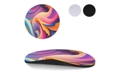 Ronde onderzetter sublimatie Wit