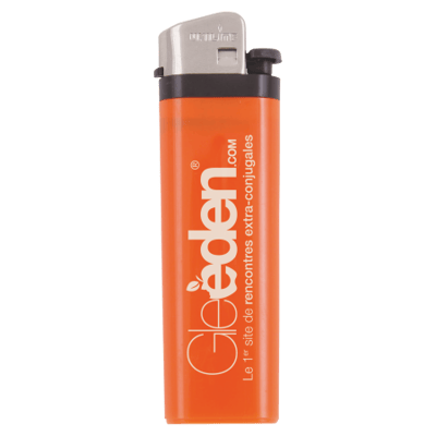 oranje aansteker M3L bedrukken