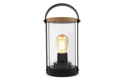 Edison Bamboe Lamp Zwart
