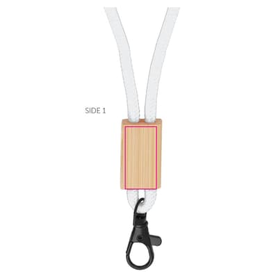 R-PET paracord lanyard Oranje