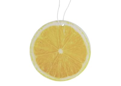 Auto luchtverfrisser rond met citoengeur