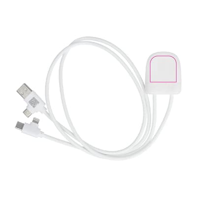 4034 - Xoopar Ice-Tag kabel voorzien van Find My tracker  Wit