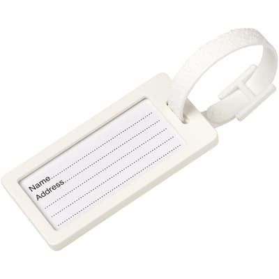 River gerecycled bagagelabel met venster River gerecycled bagagelabel met venster