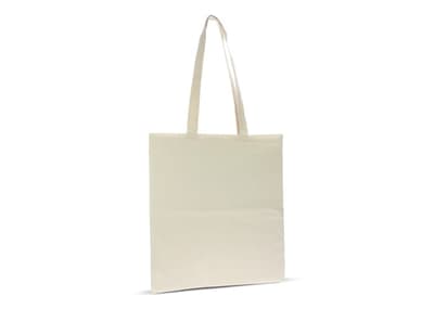 Schoudertas biologisch katoen naturel lang 140g/m² 38x42 cm