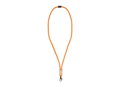 R-PET paracord lanyard Oranje