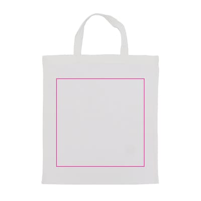 Schoudertas OEKO-TEX® gekleurd kort 140g/m² 38x42 cm Oranje