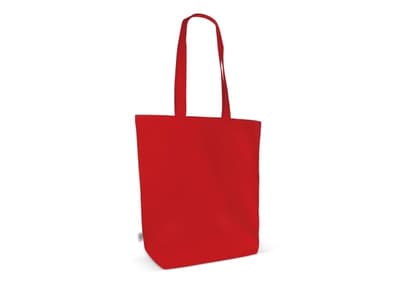 Schoudertas biologisch katoen kleur lang 270g/m² 42x12x43 cm