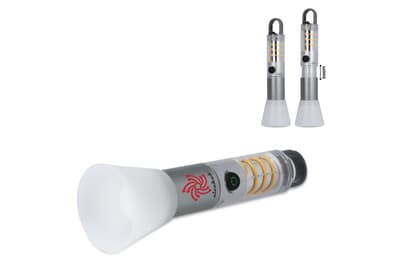 Multifunctionele zaklamp van gerecycled materiaal Zilver