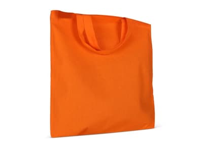 Schoudertas OEKO-TEX® gekleurd kort 140g/m² 38x42 cm Oranje