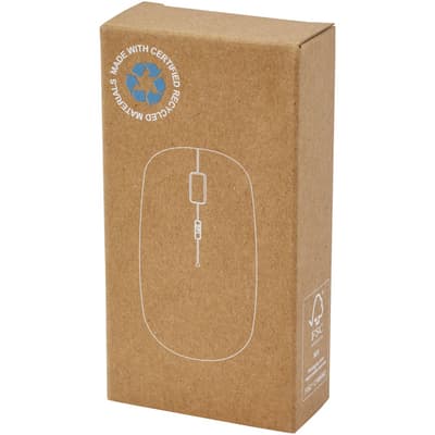 Menlo draadloze muis van RCS gerecycled plastic 