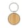 RCS sleutelhanger van gerecyclede zinc alloy met bamboe
