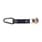 Karabijnhaak sleutelhanger Zwart